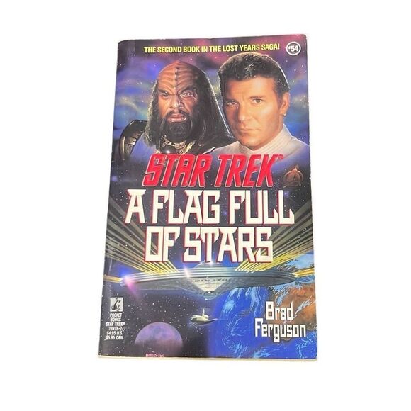 Star Trek A Flag Full of Stars Book #54 Paperback Book by Brad Ferguson Vintage - Picture 1 of 6